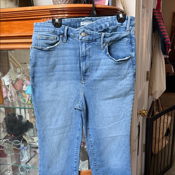 Good American Light Blue Denim Crossover Size16 - Picture 6 of 7